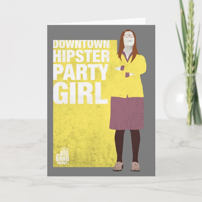 Amy | Downtown Hipster Party Girl Card (Front)
