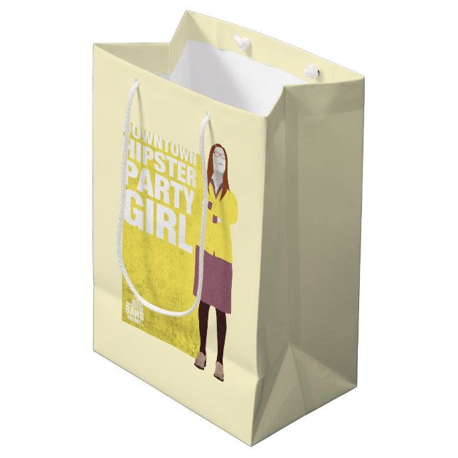 Amy | Downtown Hipster Party Girl Medium Gift Bag (Front Angled)
