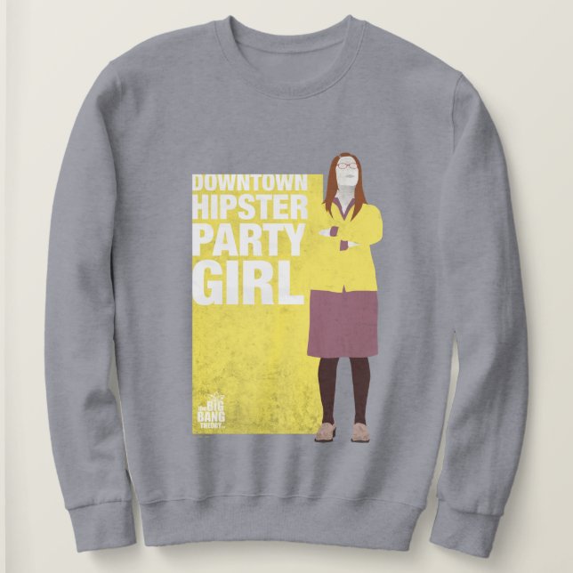Amy | Downtown Hipster Party Girl Sweatshirt (Design Front)