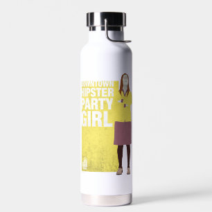 Amy   Downtown Hipster Party Girl Water Bottle