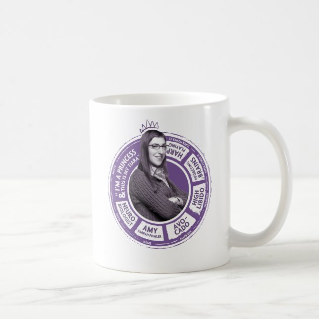 Amy Farrah Fowler Info Graphic Coffee Mug (Right)