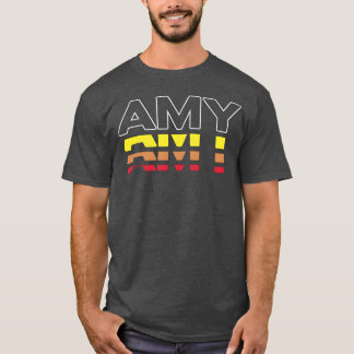 Amy First Name Funny Vintage Sunset Amy gift T-Shirt