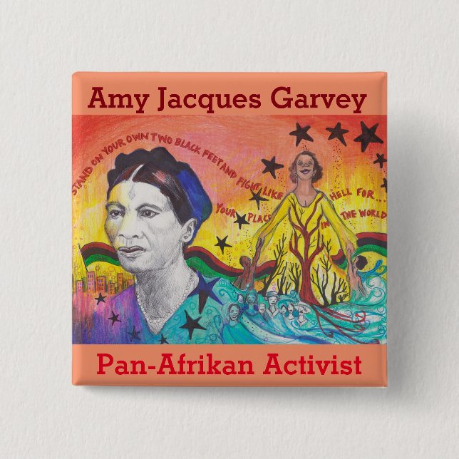 Amy Jacques Garvey Button (Front)