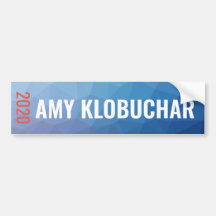 Amy Klobuchar 2020 Blue Geometric