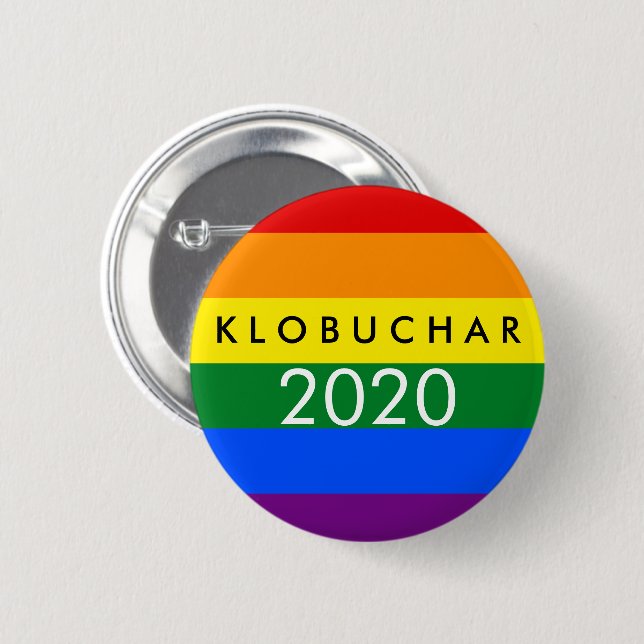 Amy Klobuchar for president 2020 6 Cm Round Badge (Front & Back)