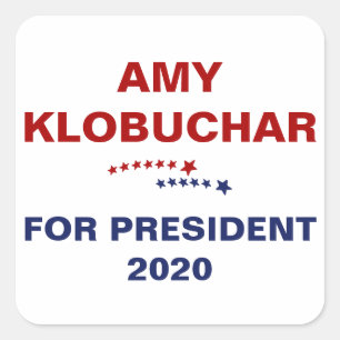 Amy Klobuchar for president 2020 Square Sticker