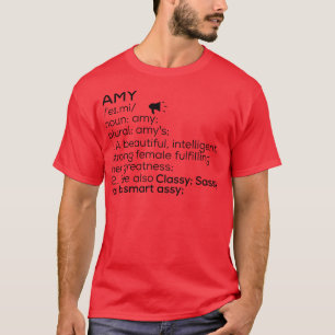 Amy Name Definition Amy Female Name T-Shirt
