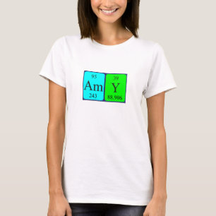 Amy periodic table name shirt