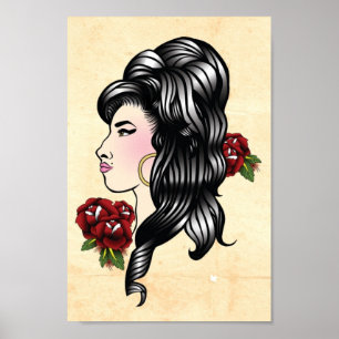 Amy Traditional Tattoo Print