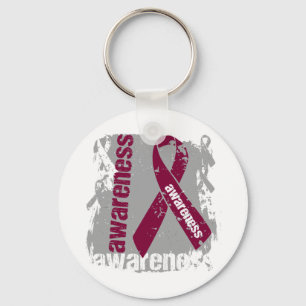 Amyloidosis Awareness Grunge Ribbon Key Ring