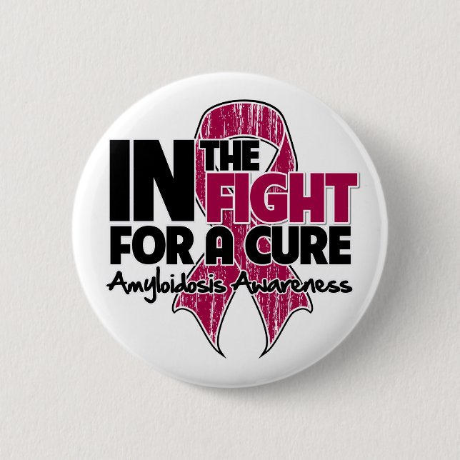 Amyloidosis In The Fight For a Cure 6 Cm Round Badge (Front)