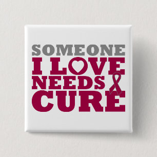 Amyloidosis Someone I Love Needs A Cure 15 Cm Square Badge