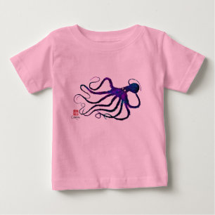 Amy's Octopus In Purple - Baby Tutu Bodysuit