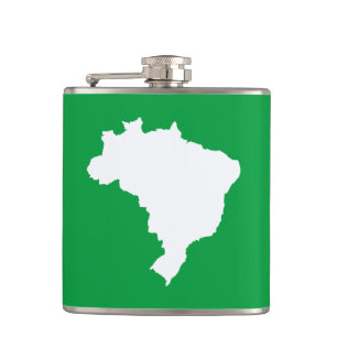 Amzonian Green Festive Brazil at Emporio Moffa Hip Flask