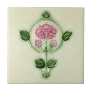 AN047 Art Nouveau Reproduction Antique Tile