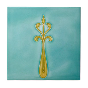 AN061 Art Nouveau Reproduction Antique Tile