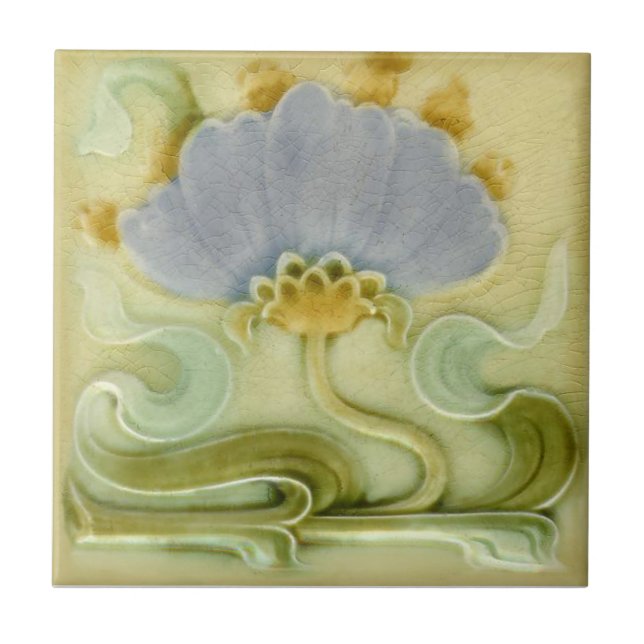 AN106 Art Nouveau Reproduction Antique Tile (Front)