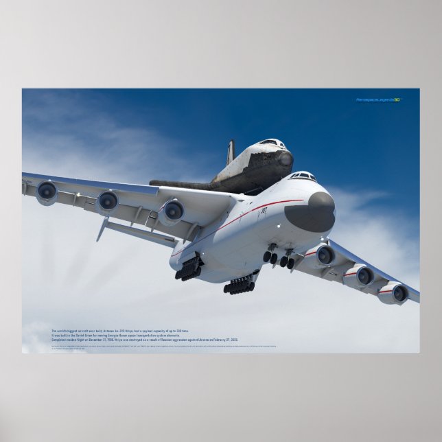 An-225 Mriya & Buran: Space Legends Poster (Front)
