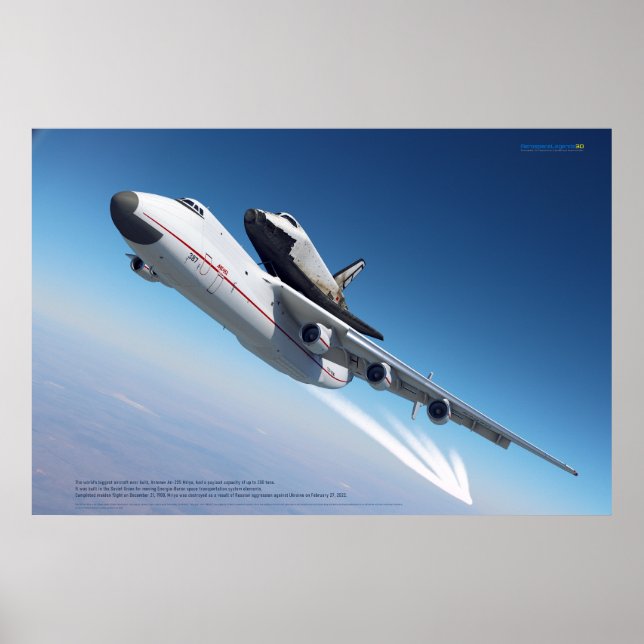 An-225 Mriya & Buran: Space Legends Poster (Front)