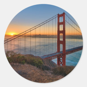 An absolutely stunning sunrise classic round sticker