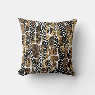 An abstract design that transforms an animal skin cushion