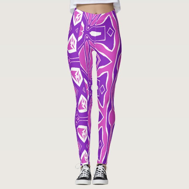 An abstract fabric pattern "Ratti_Creative_Arts"   Leggings (Front)