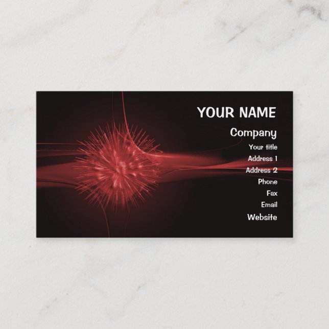 An abstract  for you to customise business card (Front)