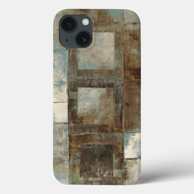 An Abstract in Blue and Brown Case-Mate iPhone Case (Back)