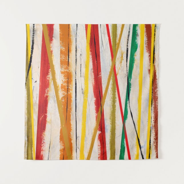 an abstract painting tapestry (Front)
