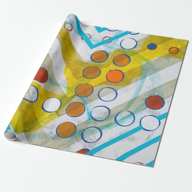 an abstract painting wrapping paper (Unrolled)