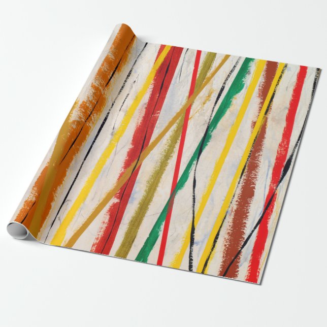 an abstract painting wrapping paper (Unrolled)