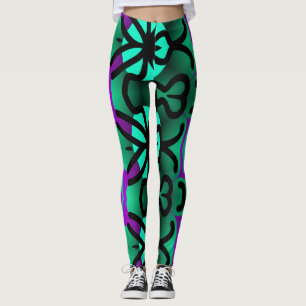 An abstract pattern "Ratti_Creative_Arts" Leggings