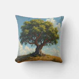 an acacia tree pillow cushion