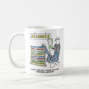 An Accountant Using an Abacus at Work Coffee Mug