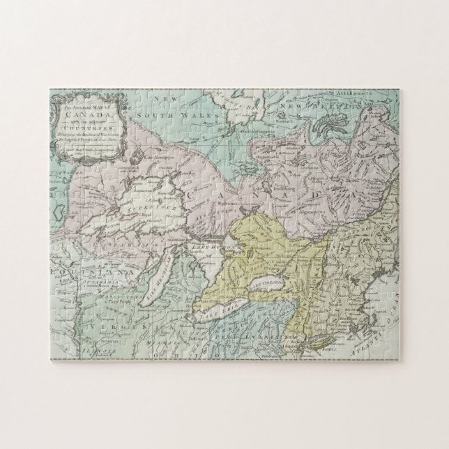 An Accurate Map of Canada, 1761 Jigsaw Puzzle (Horizontal)