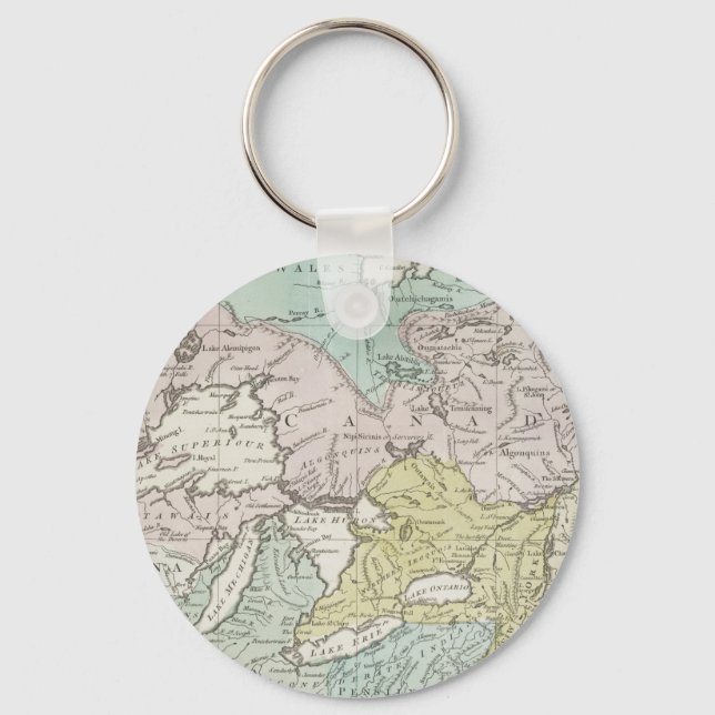 An Accurate Map of Canada, 1761 Key Ring (Front)