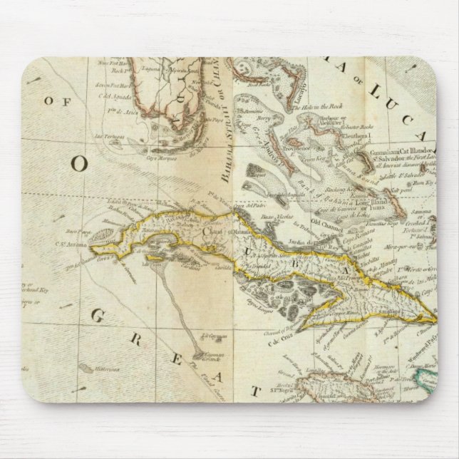 An Accurate Map Of North America Southern section Mouse Pad (Front)