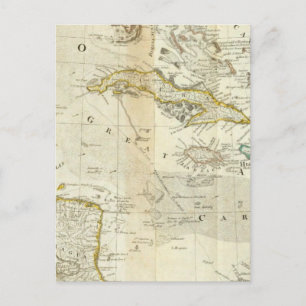 An Accurate Map Of North America Southern section Postcard