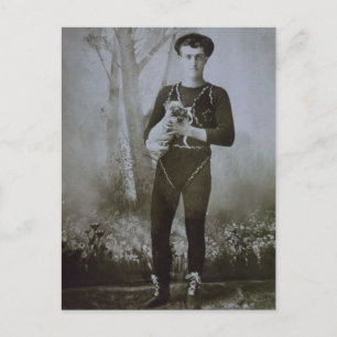 An Acrobat and His Dog Postcard