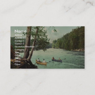 An Adirondack mountain stream classic Photochrom Business Card