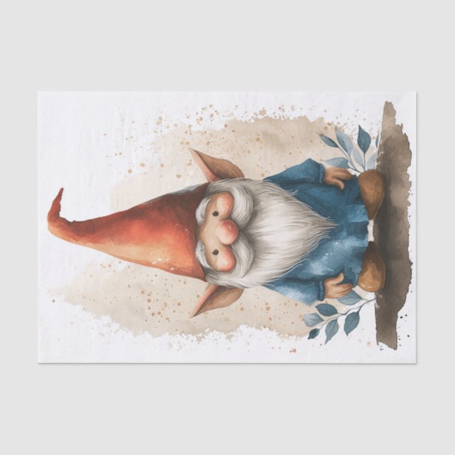 An Adorable Gnome Tissue Paper (Front)
