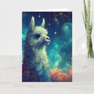 An Adorable Llama Card