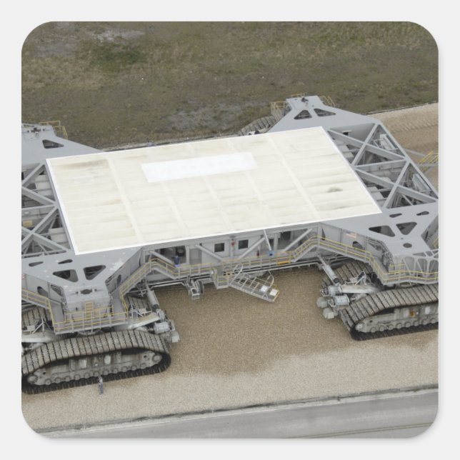 An aerial view of the crawler-transporter square sticker (Front)