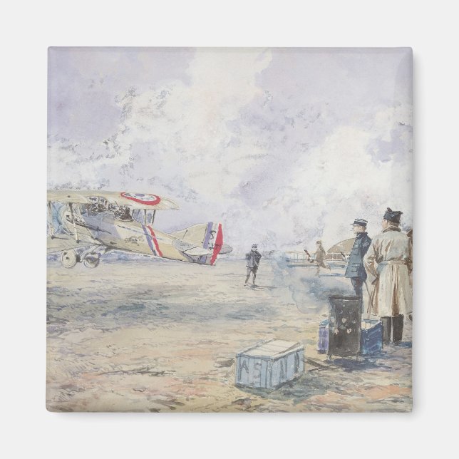 An Aeroplane Taking Off, 1913 Magnet (Front)