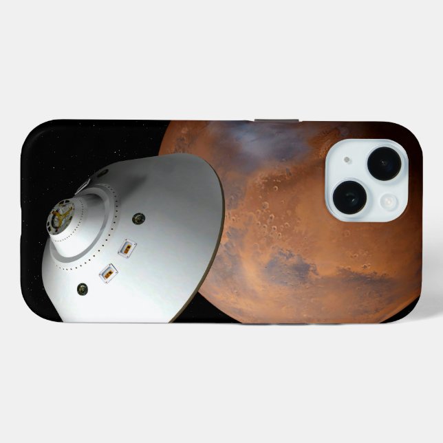 An Aeroshell-Encased Spacecraft Approaching Mars. Case-Mate iPhone Case (Back (Horizontal))