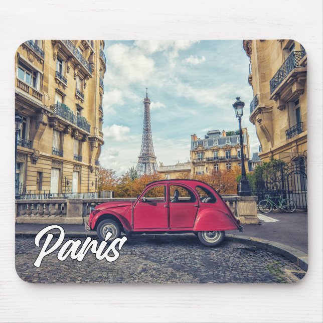 An Afternoon In Paris, France Mouse Pad (Front)
