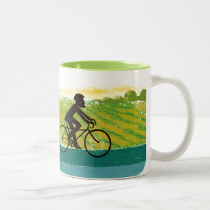 An Afternoon Ride Two-Tone Coffee Mug