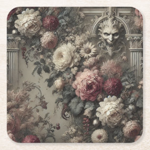 An Afternoon with Bram Stoker – Gothic Victorian Square Paper Coaster