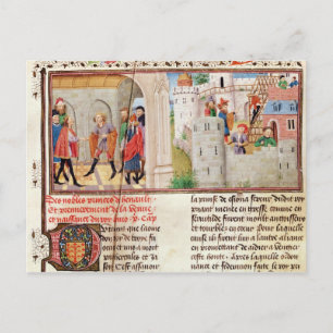 An Agreement and the Building of a Castle Postcard
