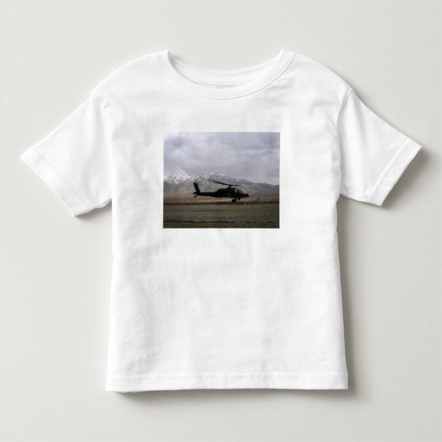 An AH-64A Apache taking off Toddler T-Shirt (Front)